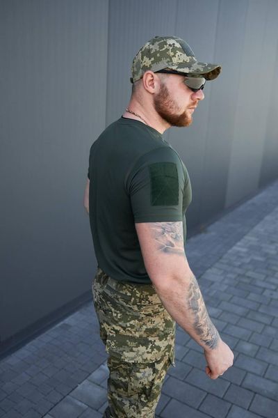 Футболка літня Cool Max з велкро панелями, олива розмір 44 3215000 фото
