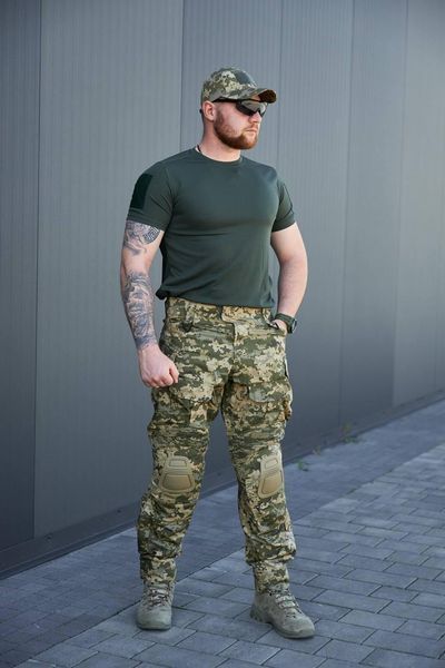 Футболка літня Cool Max з велкро панелями, олива розмір 44 3215000 фото
