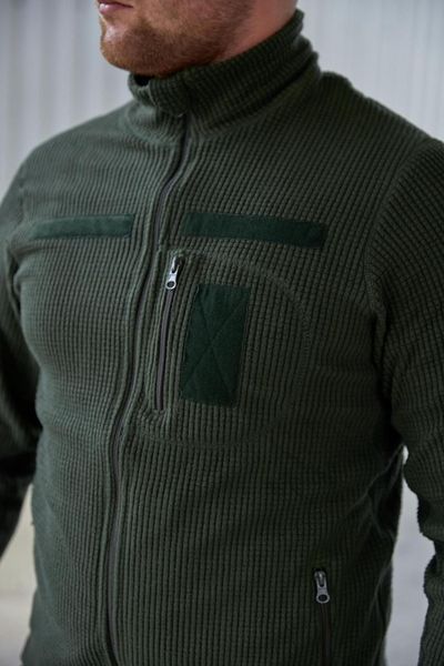 Флісова кофта вафелька олива Military розмір 46 398015 фото
