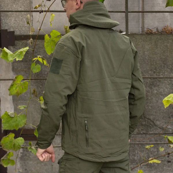 Куртка софтшел Олива Soft Shell на флисе розмір S 4233 фото