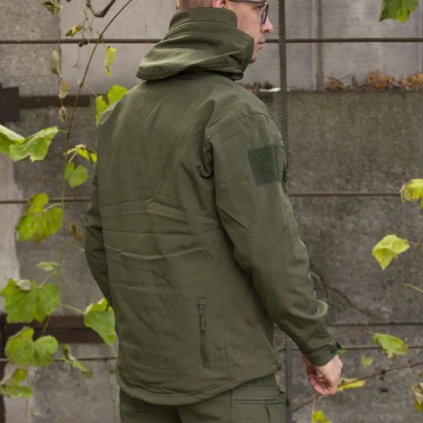 Куртка софтшел Олива Soft Shell на флисе розмір S 4233 фото