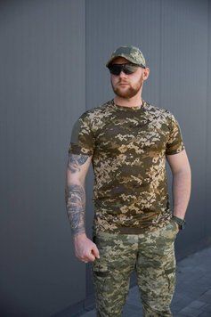 Футболка літня Cool Max з велкро панелями, Піксель ЗСУ розмір 44 3215005 фото