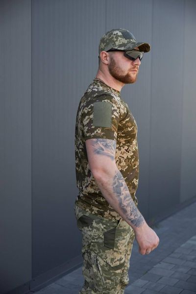 Футболка летняя Cool Max с велкро панелями, Пиксель ЗСУ размер 44 3215005 фото