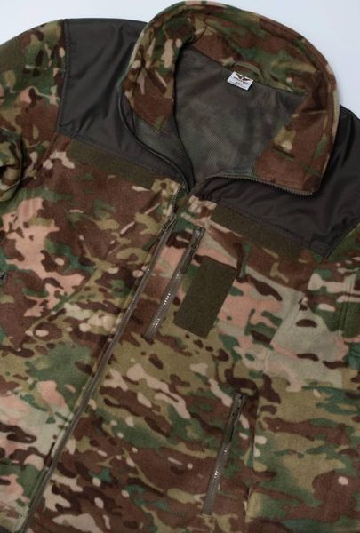 Флісова кофта Мультикам з Оливковими вставками 3D сітка MTP Military розмір S 02443-S фото