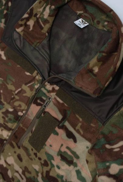Флісова кофта Мультикам з Оливковими вставками 3D сітка MTP Military розмір S 02443-S фото