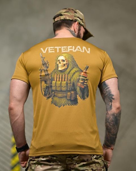Тактична футболка SELION Veteran coyot ТР6929 розмір M 95606 фото