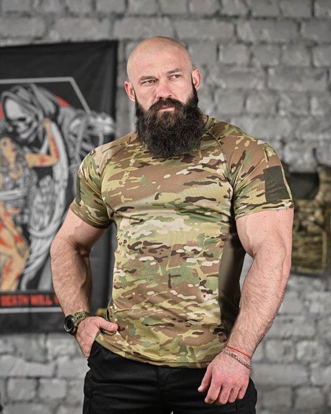 Тактична потоотводна футболка AXEL мультікам ВТ6731 розмір S 85688 фото