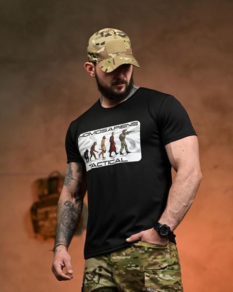 Тактическая футболка SELION Tactical black РН2536 размер M 96241 фото