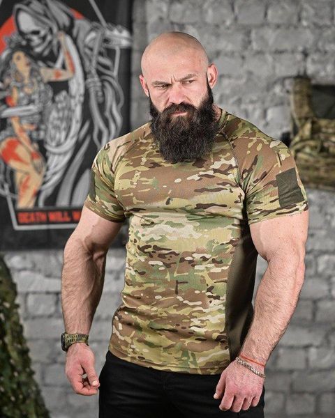 Тактична потоотводна футболка AXEL мультікам ВТ6731 розмір S 85688 фото