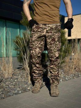 Утеплені Військові штани Soft Shell Military хижак розмір S 02613-S фото