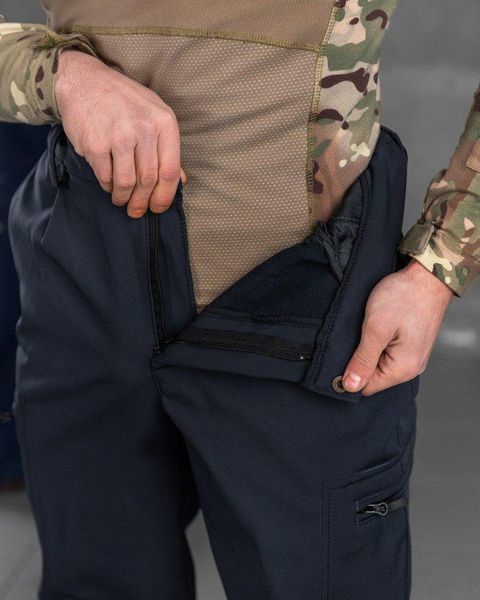Тактичні штани дснс,штани сині на флісі,штани дснс зима,,штани сині софтшел,штани дснс зимові розмір S 50855 фото