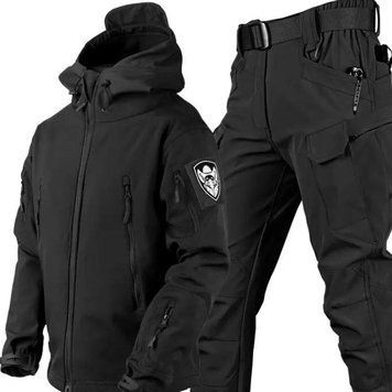 Костюм софтшелл Gwild черный Soft Shell на флисе размер S 01998-S фото