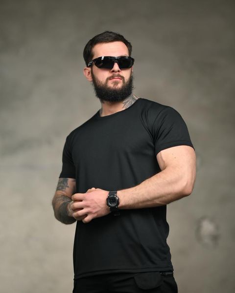 Тактична футболка SELION Молодість black ТР6847 розмір M 95491 фото