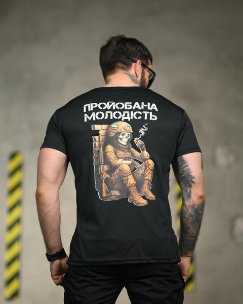 Тактична футболка SELION Молодість black ТР6847 розмір M 95491 фото
