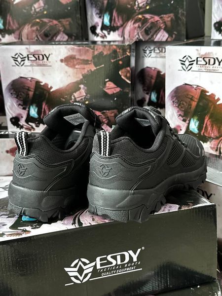 Кросівки тактичні ESDY чорні автошнурівка розмір 39 01156-39 фото