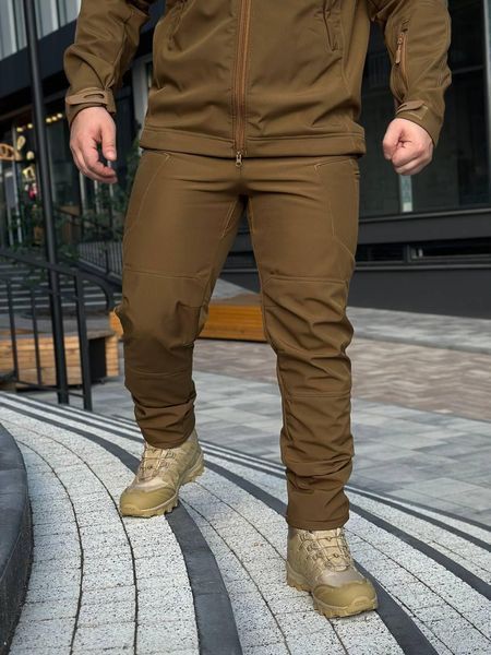 Тактический костюм на флисе Soft Shell койот размер S 01532-S фото