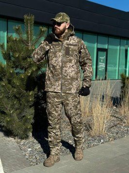 Военный комплект формы Soft Shell Military пиксель размер S 02600-S фото