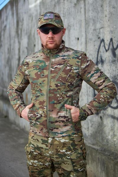 Кофта Soft Shell військова, Warchief multicam розмір М С-01 фото