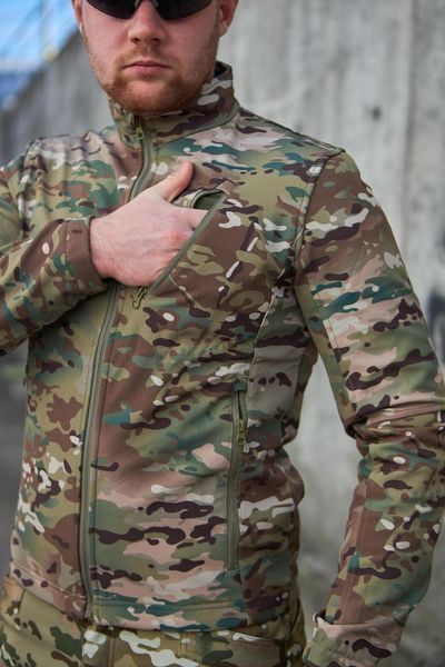 Кофта Soft Shell військова, Warchief multicam розмір М С-01 фото