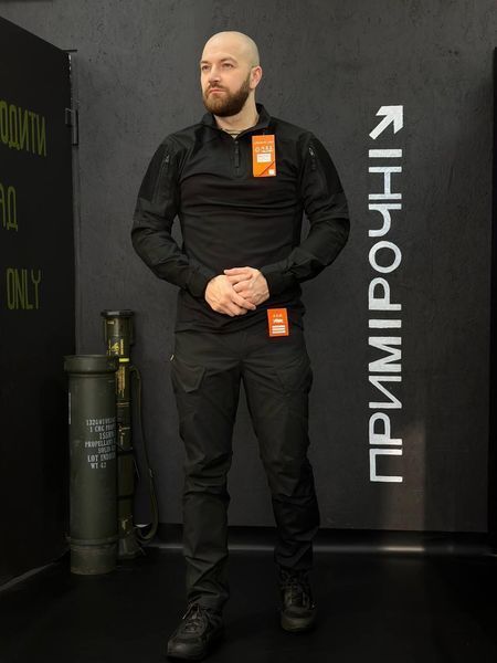 Тактический Военный Комплект Черный Ягуар 4.5.0. Jaguar Black Убакс +Штани Under Body Armor Combat Shirt размер 46 03087-46 фото