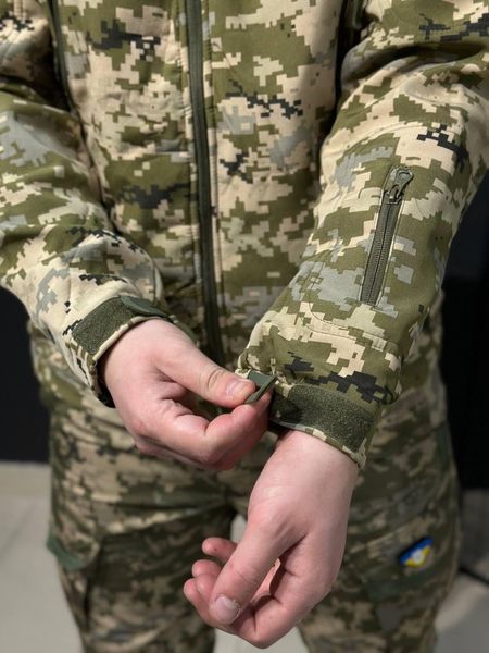 Куртка Tactical Софтшелл Пиксель Утепленная на флисе mm14 размер M 02387-M фото