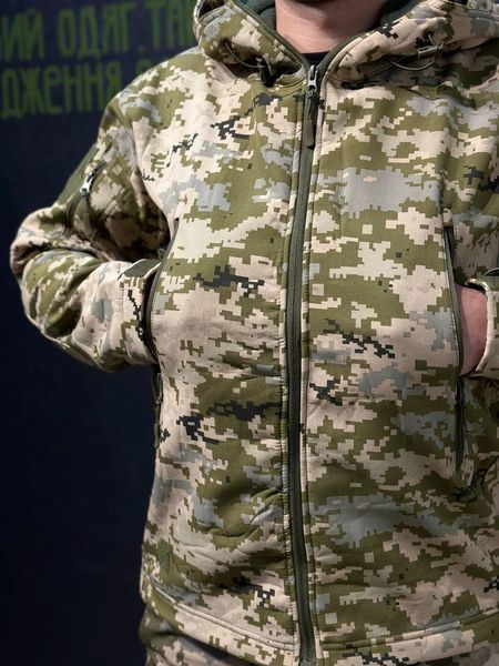 Куртка Tactical Софтшелл Пиксель Утепленная на флисе mm14 размер M 02387-M фото