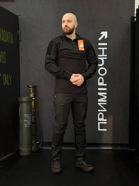 Тактический Военный Комплект Черный Ягуар 4.5.0. Jaguar Black Убакс +Штани Under Body Armor Combat Shirt размер 46 03087-46 фото