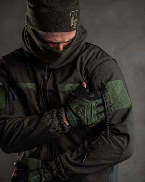 Тактичний костюм софтшел олива aura ВТ0478 розмір S 74327 фото