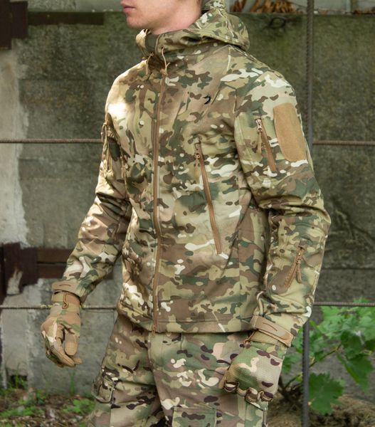 Комплект форми Soft Shell Caiman мультикам куртка + штани G2 та убакс G4 розмір S 3988 фото