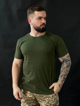 Бойова футболка х/б V~T олива розмір 46 01585-46 фото