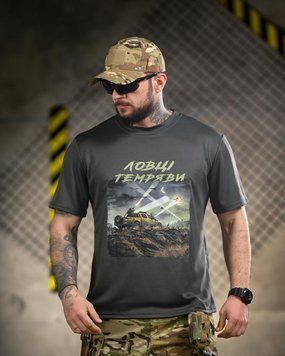 Тактична футболка BORN OF WAR Ловці темряви grey ВТ4733 розмір S 96198 фото