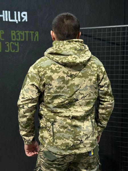 Куртка Tactical Софтшелл Пиксель Утепленная на флисе mm14 размер XXL 02387-XXL фото
