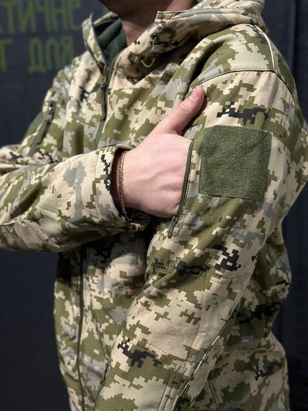 Куртка Tactical Софтшелл Пиксель Утепленная на флисе mm14 размер XXL 02387-XXL фото