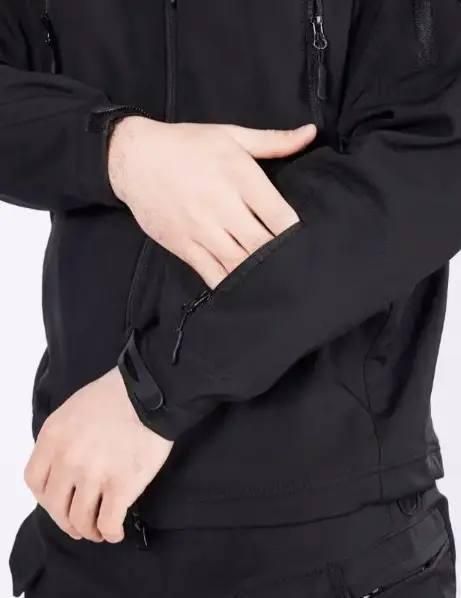 Куртка софтшел Чорна Soft Shell на фліс розмір S 02567-S фото