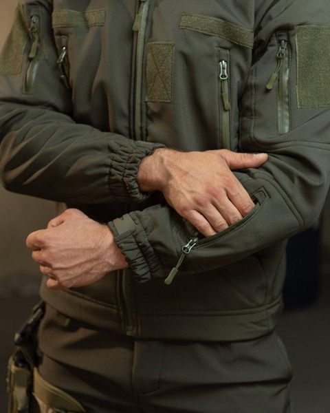 Демісезонний костюм олива софтшел,осінній костюм олива,форма олива нгу демісезонна,костюм софтшелл олива нгу осінь розмір S 89484 фото