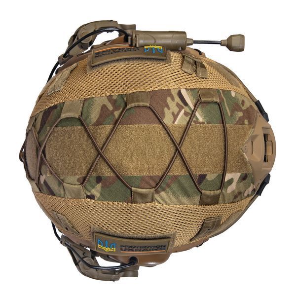 Шлем тактический койот Fast TEAM WENDY Helmet NIJ IIIA + Наушники Earmor M31 MOD3 с чебурашкой + фонарик + кавер Fast09 фото