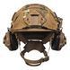 Шлем тактический койот Fast TEAM WENDY Helmet NIJ IIIA + Наушники Earmor M31 MOD3 с чебурашкой + фонарик + кавер Fast09 фото 5