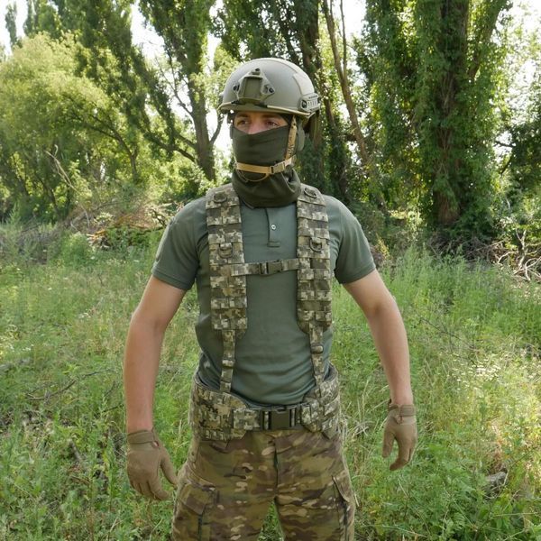 Ремені плечові (лямки) м'які для тактичних поясів РПС піксель 3027 фото