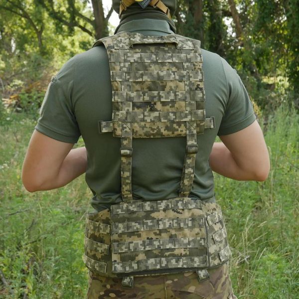 Ремені плечові (лямки) м'які для тактичних поясів РПС піксель 3027 фото