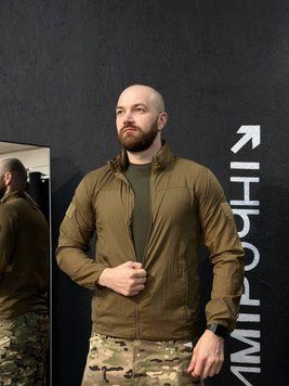 Ультра легка Тактична куртка койот Attam Магніт 🧲 розмір S 03063-S фото