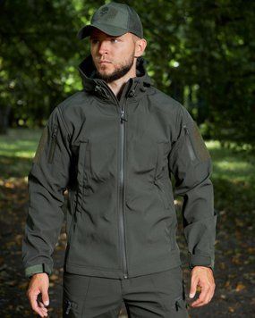 Куртка Soft Shell хакі Military розмір S M-11 фото