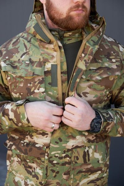 Парка демісезонна мультикам ріп-стоп Military розмір S 905081 фото