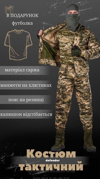 Костюм тактический 3в1 пиксель, летний пиксельный костюм, форма пиксель, форма пиксель ЗСУ, военная форма пиксель размер S 85535 фото