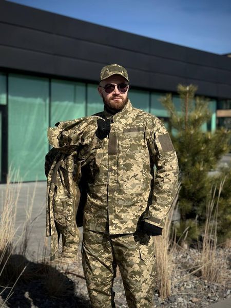 Комплект 3 в 1 Тактичний статутний костюм+ Убакс CoolPass ЗСУ Піксель мм14 Military + Полегшена парка Піксель розмір 44 02787-44 фото