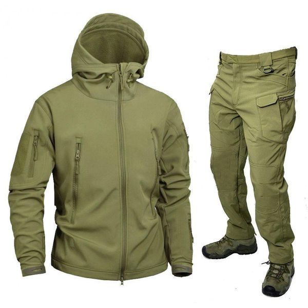 Комплект 2 в 1 Olive Vanguard олива USA 🇺🇸 Костюм Софт Шел + Термобілизна Esdy розмір S 02399-S фото