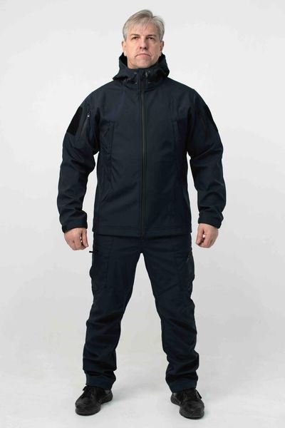 Військовий посилений комплект форми Soft Shell Military синій ДСНС розмір S 02598-S фото