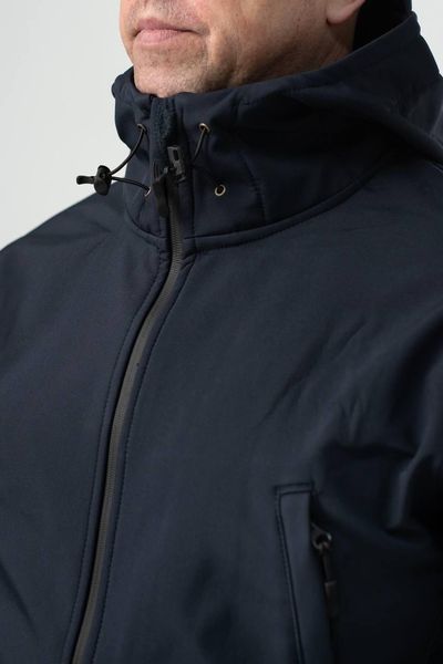 Військова куртка на флісі Soft Shell Military синя ДСНС розмір S 02604-S фото