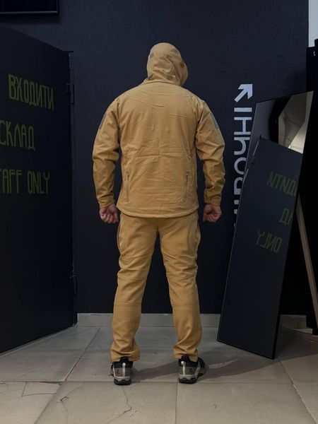 Костюм Утеплений Soft Shell Койот на флісі Qutdoor Equipment розмір S 04161-S фото