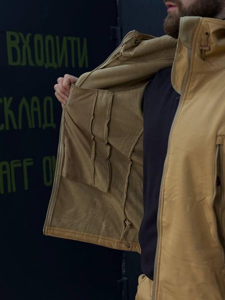 Костюм Утеплений Soft Shell Койот на флісі Qutdoor Equipment розмір S 04161-S фото