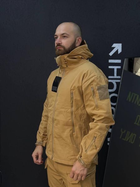 Костюм Утеплений Soft Shell Койот на флісі Qutdoor Equipment розмір S 04161-S фото